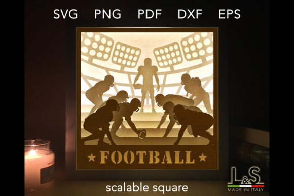 American Football Shadow Box SVG Review
