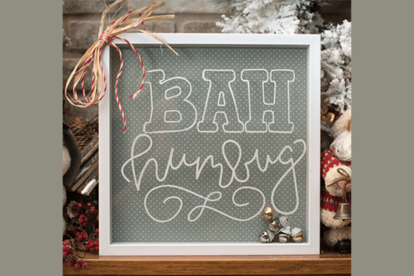 Bah Humbug - Vinyl: A 3D SVG for Christmas Crafts