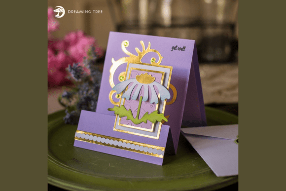Daisy Card SVG: 3D SVG for Greeting Cards
