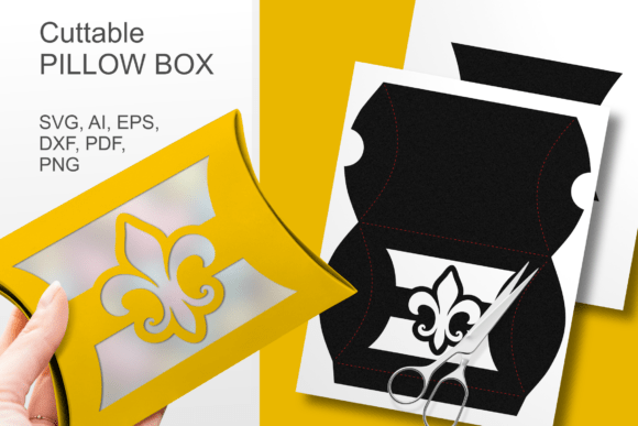 Fleur De Lis Pillow Box: 3D SVG Gift Boxes Review