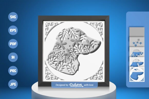 Golden Retriever Dog Head Silhouette: A Designer's Review