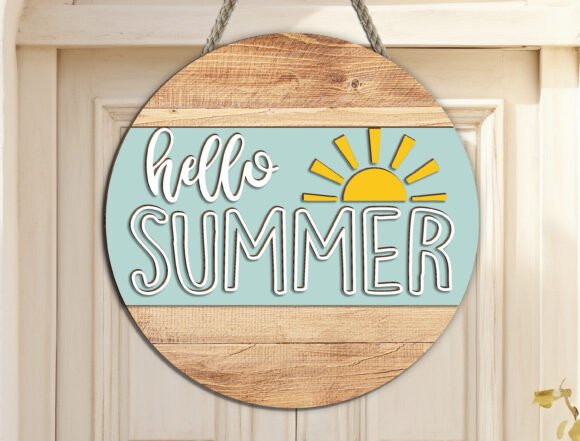 Hello Summer Door Hanger: A 3D SVG for Seasonal Sites