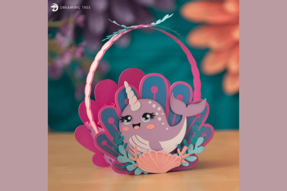 Narwhal Cove Bag SVG: 3D SVG for Life Events
