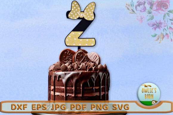 Polka-dot Monogram Letter Z: 3D SVG for Birthdays