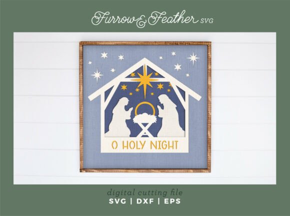 Review: 3D SVG Nativity Shadow Box for Christmas
