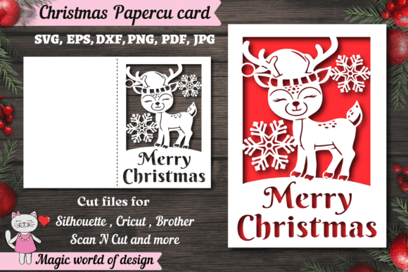 Review: Christmas Deer Snowflake Card Svg for Holiday Crafts