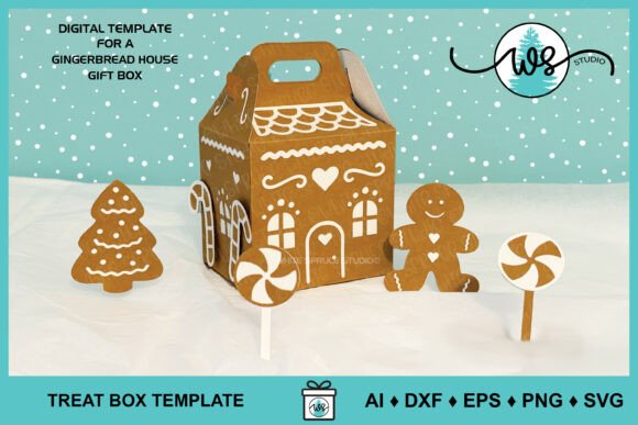 Review: Gingerbread House Gift Box SVG Template