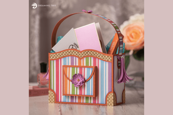 Simply Stripes Bag SVG: 3D SVG for Life Events