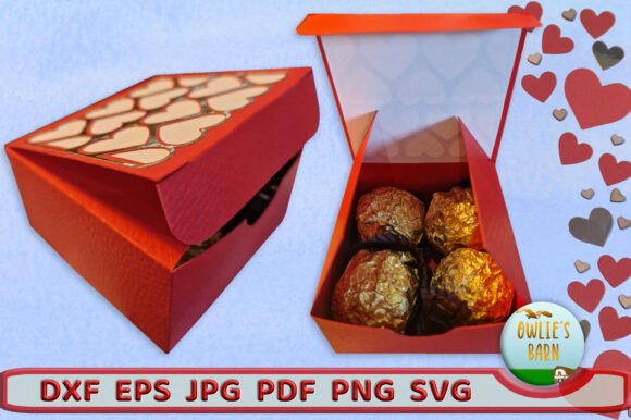 Valentine Favours Box: A 3D SVG for Valentine S Day Branding